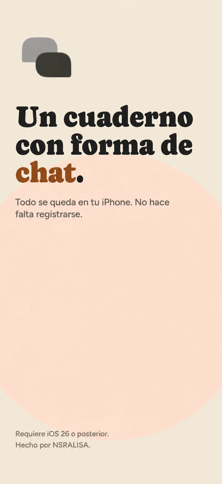 A notebook shaped like a chat