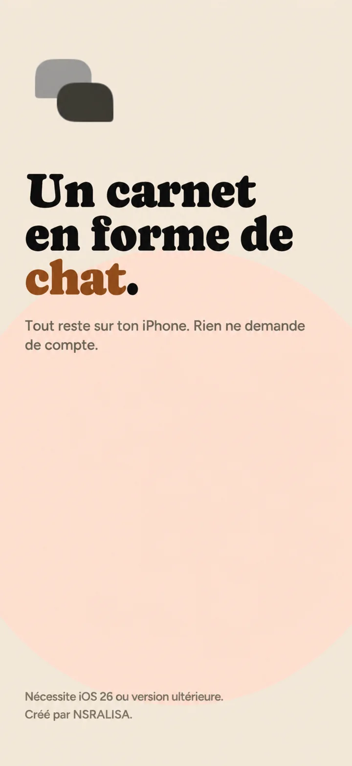 A notebook shaped like a chat