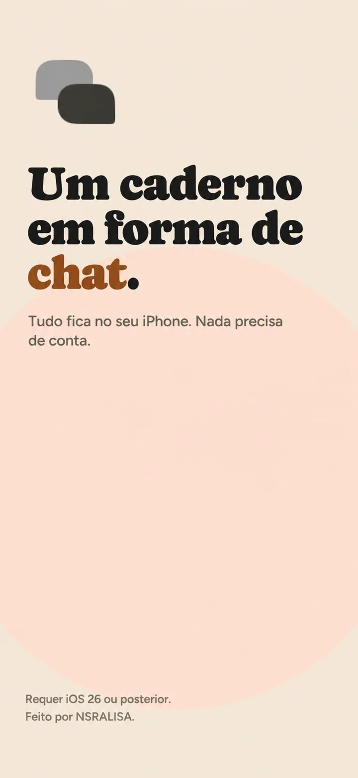 A notebook shaped like a chat